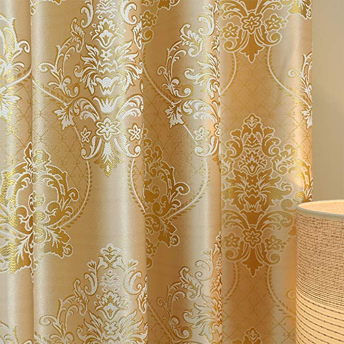 YoumeiHome Thermal insulated blackout window curtain,European printing curtains Sold per panel-L 118106inch