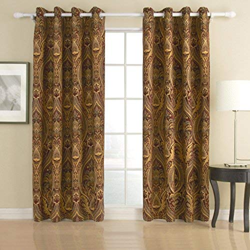 IYUEGO Cotton Chenille/Rayon Energy Saving Grommet Top Curtain With Multi Size Custom 72